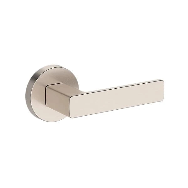 Baldwin Reserve Sharpewood Lever with Contemporary Round Rose