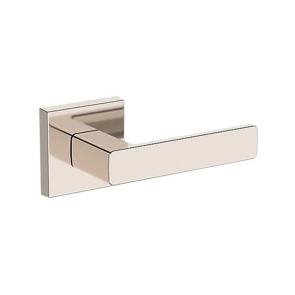 Baldwin Reserve Sharpewood Lever with Contemporary Square Rose