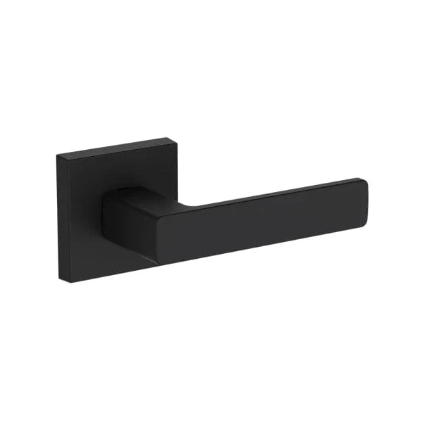 Baldwin Reserve Sharpewood Lever with Contemporary Square Rose