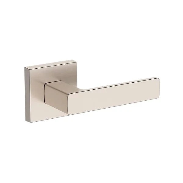 Baldwin Reserve Sharpewood Lever with Contemporary Square Rose
