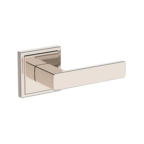 Baldwin Reserve Sharpewood Lever with Stepped Square Rose