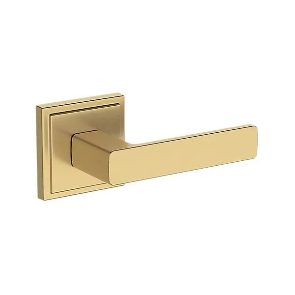 Baldwin Reserve Sharpewood Lever with Stepped Square Rose