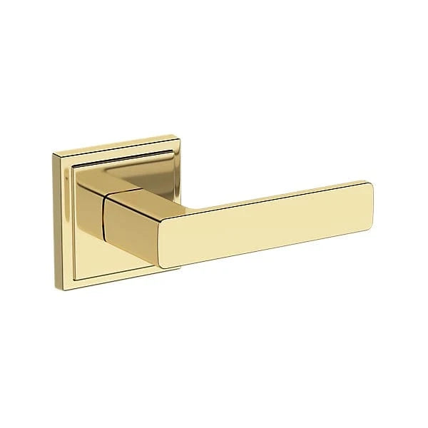 Baldwin Reserve Sharpewood Lever with Stepped Square Rose