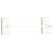 Emtek 18" Modern Brass Towel Bar With Modern Rectangular Rosette 28021US14 Polished Nickel