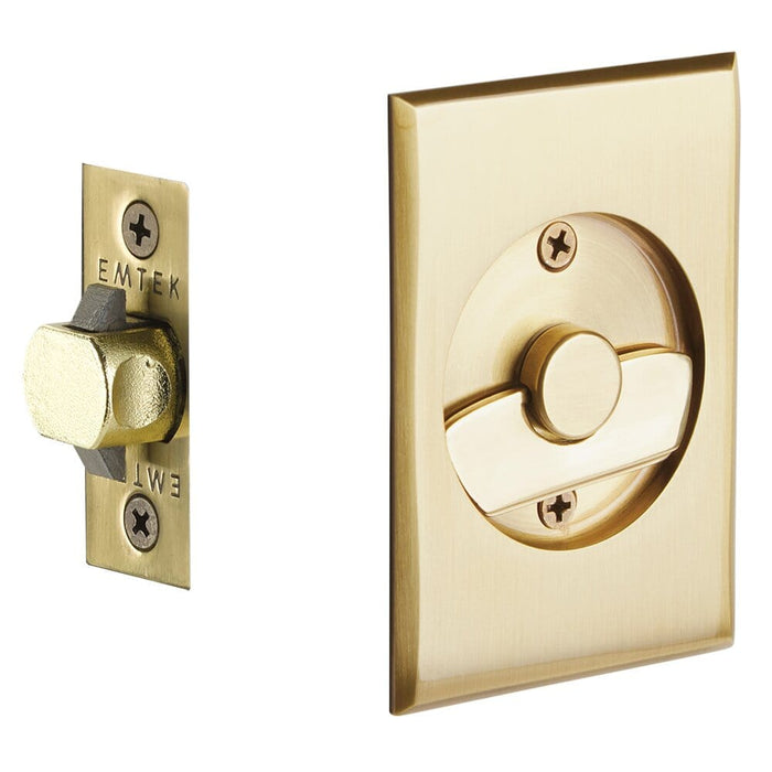 Rectangular Privacy Lock Emtek Tubular Rectangular Privacy Pocket Door Lock — Express Hardware ...