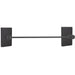 Emtek 24" Modern Brass Towel Bar With Modern Rectangular Rosette 2802212US19 Flat Black