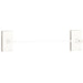 Emtek 30" Modern Brass Towel Bar With Modern Rectangular Rosette 2802312US14 Polished Nickel