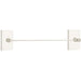 Emtek 30" Modern Brass Towel Bar With Modern Rectangular Rosette 2802312US15 Satin Nickel