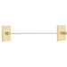 Emtek 30" Modern Brass Towel Bar With Modern Rectangular Rosette 2802312US4 Satin Brass