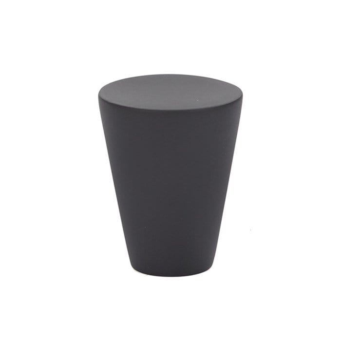 Emtek Cone 1 1/8" Cabinet Knob 86262US19 Flat Black