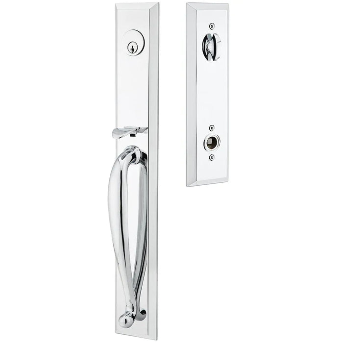Emtek Jefferson Single Cylinder Handleset - Polished Chrome
