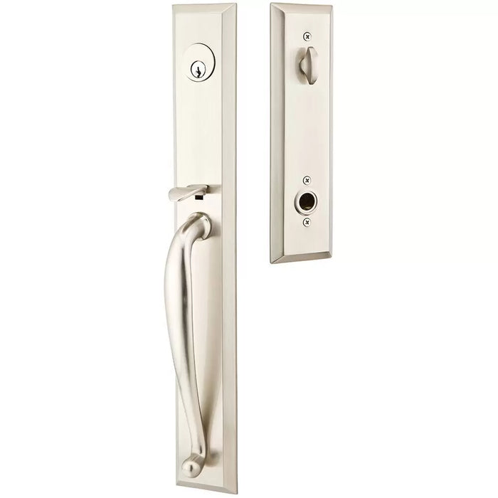 Emtek Jefferson Single Cylinder Handleset - Satin Nickel