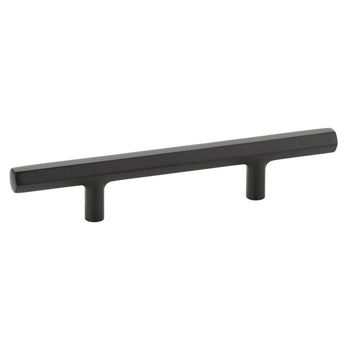 Emtek Mod Hex Extended 3 1/2" Cabinet Pull 86684US19 Flat Black