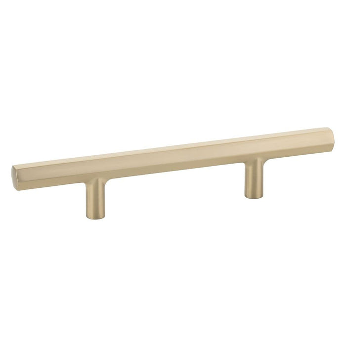 Emtek Mod Hex Extended 3 1/2" Cabinet Pull 86684US4 Satin Brass