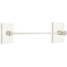 Emtek 12" Modern Brass Towel Bar With Modern Rectangular Rosette 2802412US15 Satin Nickel