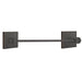 Emtek 12" Modern Brass Towel Bar With Square Rosette 2802410US10B Oil Rubbed Bronze