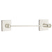 Emtek 12" Modern Brass Towel Bar With Square Rosette 2802410US15 Satin Nickel