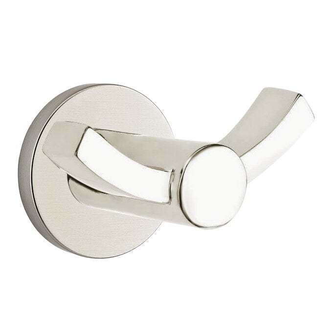 Emtek Modern Brass Double Hook With Disc Rosette — Express Hardware Direct