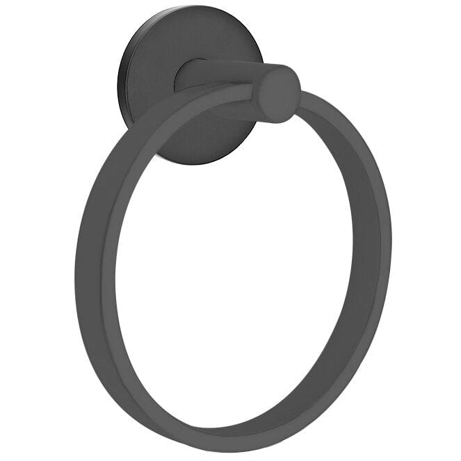 Emtek Modern Brass Towel Ring With Disc Rosette