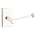 Emtek Modern Brass Paper Holder With Modern Rectangular Rosette 280412US14 Polished Nickel