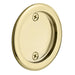 Emtek Tubular Round Dummy Pocket Door 2146US3NL Unlacquered Brass