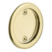 Emtek Tubular Round Dummy Pocket Door 2146US3 Polished Brass