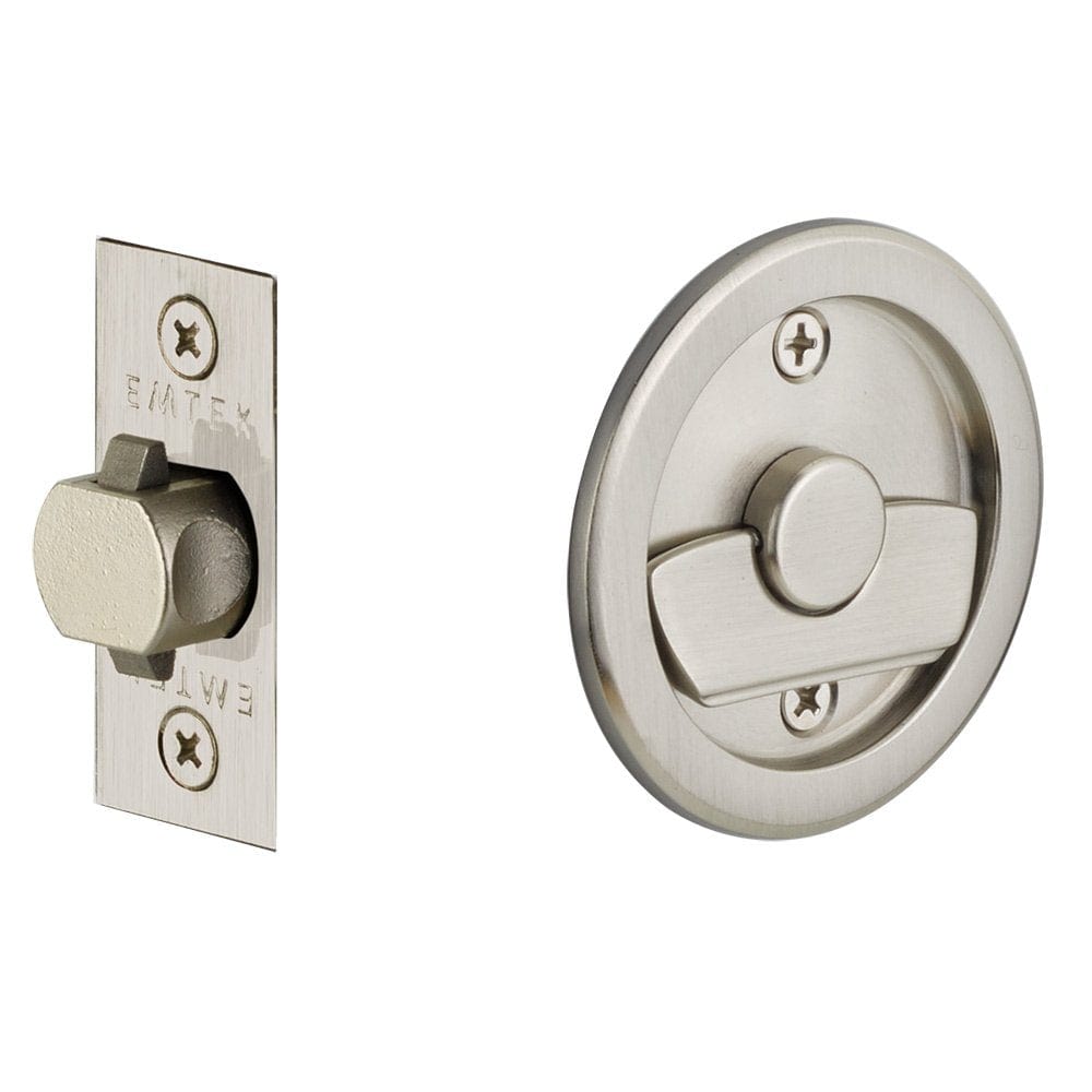 Emtek Tubular Round Privacy Pocket Door Lock — Express Hardware Direct