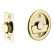 Emtek Tubular Round Privacy Pocket Door Lock 2145US3NL Unlacquered Brass