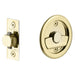 Emtek Tubular Round Privacy Pocket Door Lock 2145US3 Polished Brass