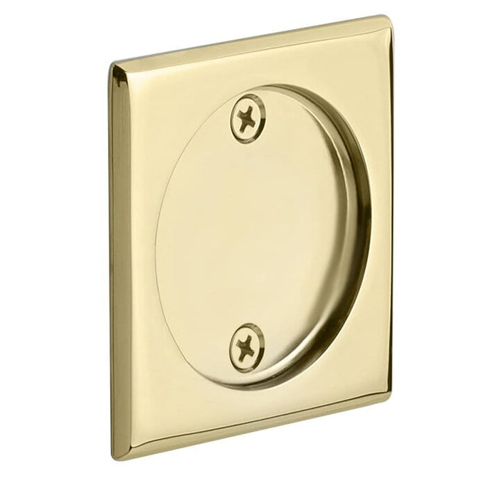 Emtek Tubular Square Dummy Pocket Door 2136US3NL Unlacquered Brass
