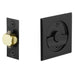 Emtek Tubular Square Privacy Pocket Door 2135US19 Flat Black