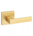 Kwikset Singapore Lever Square In Satin Brass