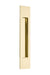 Emtek Modern 10" Flush Pull in Polished Brass