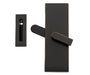 Emtek 222201 Modern Rectangular Barn Door Privacy Lock with Strike in Oil Rubbed Bronze