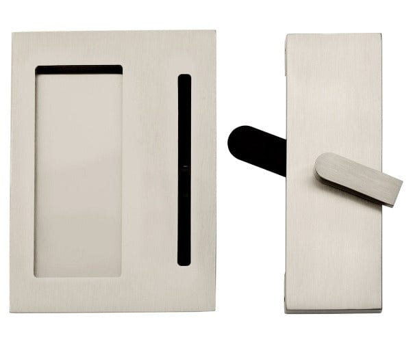 Emtek 222202 Modern Rectangular Barn Door Privacy Lock and Flush Pull ...