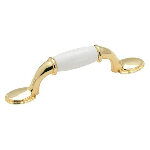 Amerock Allison 3" Cabinet Pull in White Polished Brass
