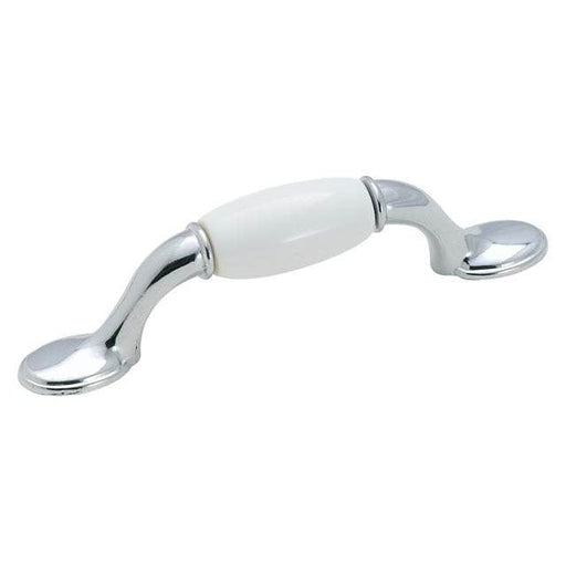 Amerock Allison 3" Cabinet Pull in White Polished Chrome