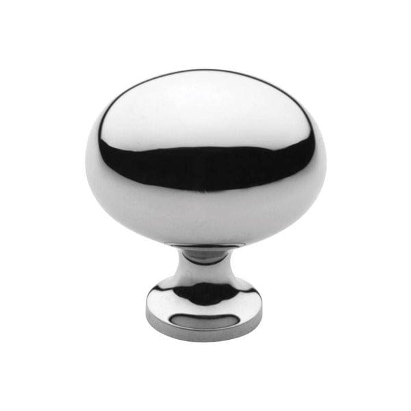 Baldwin 4913 Oval Cabinet Knob in Polished Chrome