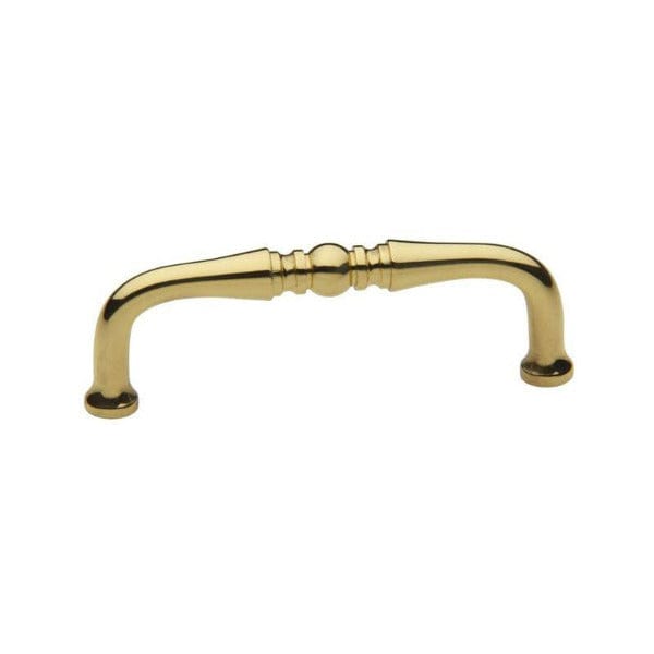 Baldwin 4964 Colonial 4" CTC Cabinet Pull in Polished Brass