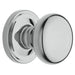 Baldwin Estate 5015 Knob with Classic Rose in Polished Chrome