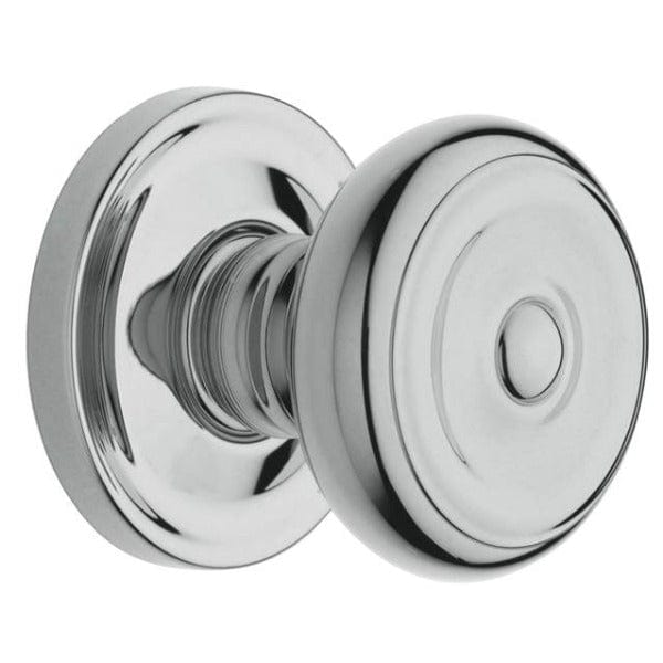 Baldwin Estate 5020 Knob with Classic Rose in Polished Chrome