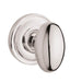 Baldwin Estate 5025 Egg Knob with Classic Rose in Lifetime Polished Nickel