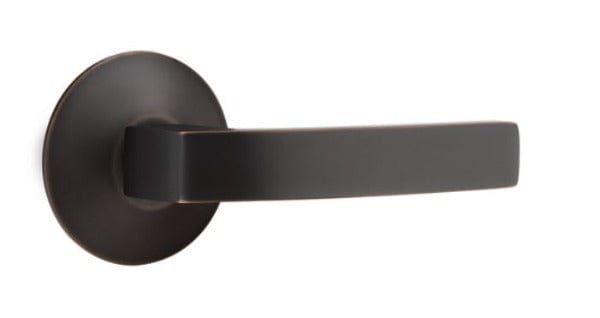 Emtek Breslin Lever with Modern Rosette in Oil Rubbed Bronze