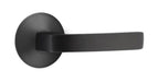 Emtek Breslin Lever with Modern Rosette in Flat Black