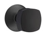 Emtek Freestone Knob with Modern Rosette in Flat Black
