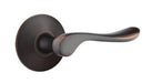Luzern Lever with Modern Rosette in Oil Rubbed Bronze