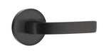 Emtek Breslin Lever with Disk Rosette in Flat Black
