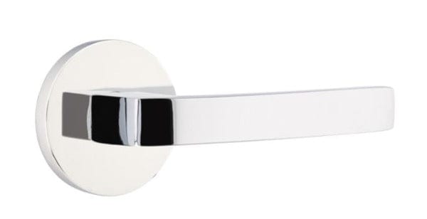 Emtek Breslin Lever with Disk Rosette in Polished Chrome