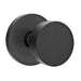 Emtek Round Knob with Disc Rosette in Flat Black