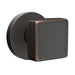 Emtek Square Knob with Disc Rosette in Oil Rubbed Bronze